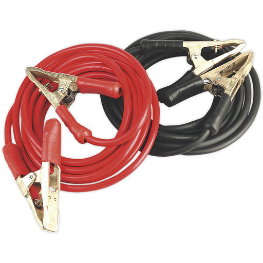 900A Heavy Duty Copper Booster Cables - 50mm² x 6.5m - Brass Clamps - Insulated Loops