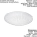 Wall Flush Ceiling Light White Shade Granille White Clear Glass Bulb LED 11W Loops
