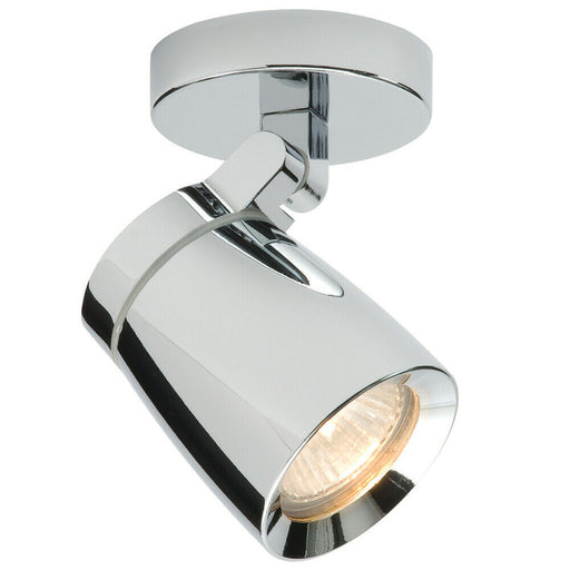 Bathroom Ceiling Adjustable Spotlight Chrome Plate Single Round Modern Downlight Loops