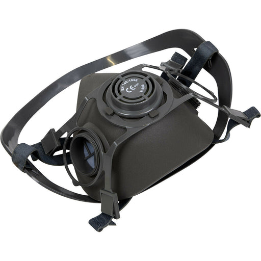 Half Mask Respirator - Inbuilt Exhalation Vent - Adjustable - No Cartridges Loops