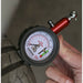 120psi Premium Tyre Pressure Gauge & Tread Depth Reader - 45° Angled Chuck Plug Loops