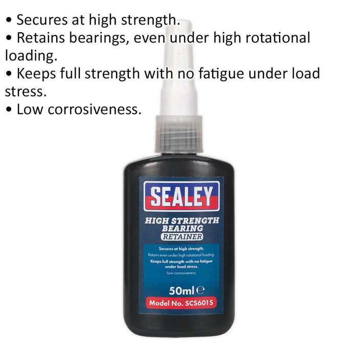 50ml Bearing Fit Retainer - High Strength - Retains Bearings - Anti Fatigue Loops