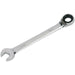 13mm Reversible Ratchet Combination Spanner - Chrome Vanadium Steel Wrench Loops