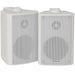110W Bluetooth Amplifier & 2x 60W White Wall Speakers Wireless Bedroom HiFi Kit