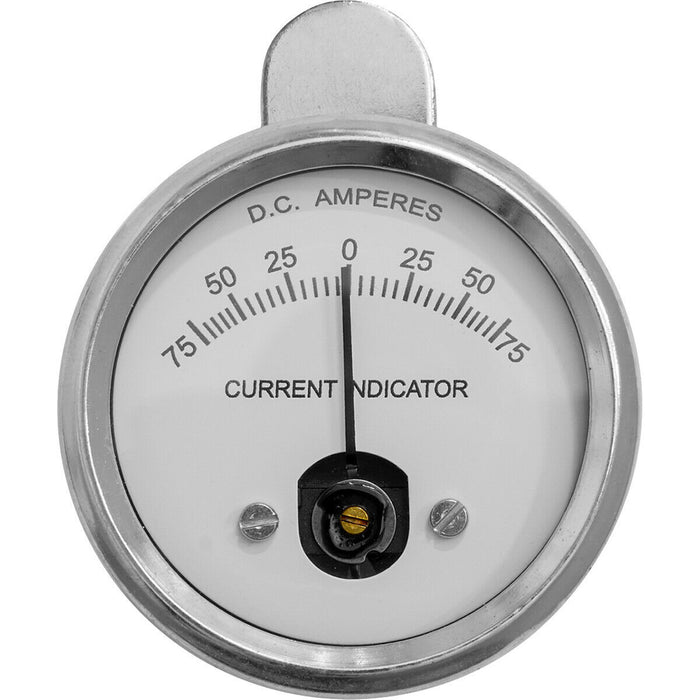 75A Clip-On Ammeter - Moving Coil Style - 55mm Dial Face - DC Current Testing Loops