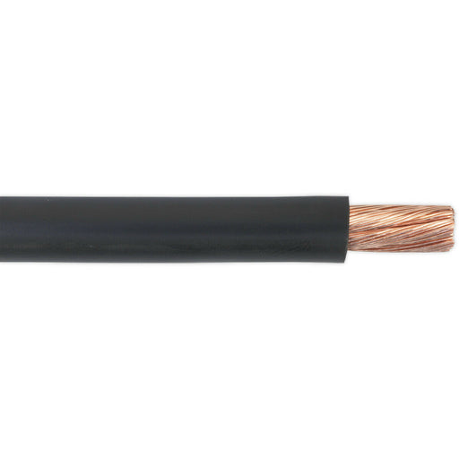 10m Automotive Starter Cable - 170 Amp - Single Core - Copper Conductor - Black Loops