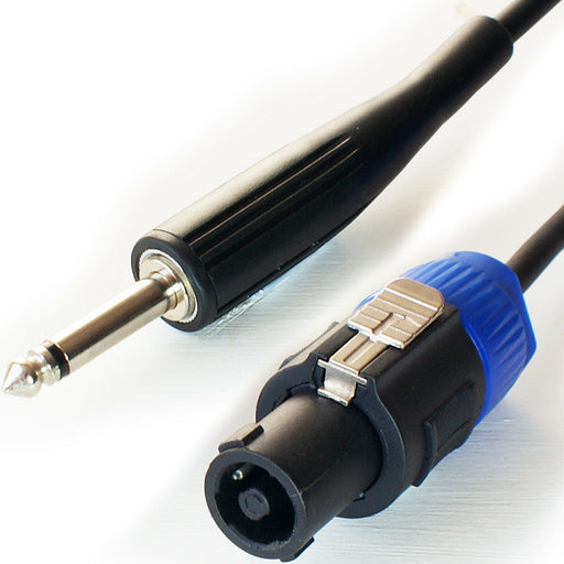 6m 6.35mm Mono Plug to Pro Speaker Spkon Cable 20AWG Male Loudspeaker Lead