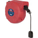 25m Retractable Cable Reel System - 1 x 230V Plug Socket - Pull & Release Action Loops