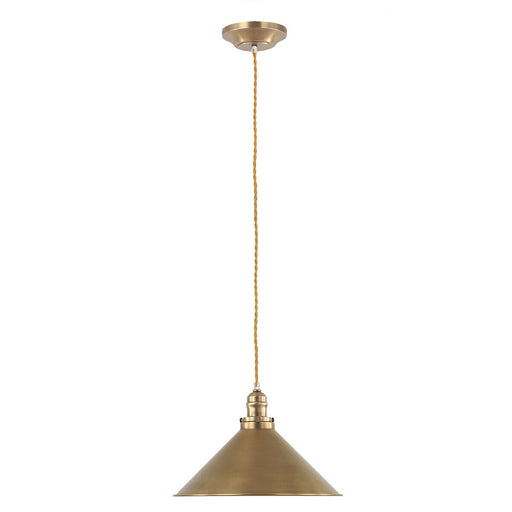 1 Bulb Ceiling Pendant Light Fitting Aged Brass Finish LED E27 100W Bulb Loops