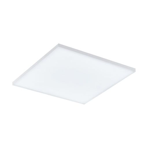 450mm Modern Sleek Ceiling Light White Slim Square Low Profile 20W LED 4000K Loops