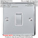 2 PACK 1 Gang 20A DP Single Switch CHROME & White Trim Appliance / Boiler Loops