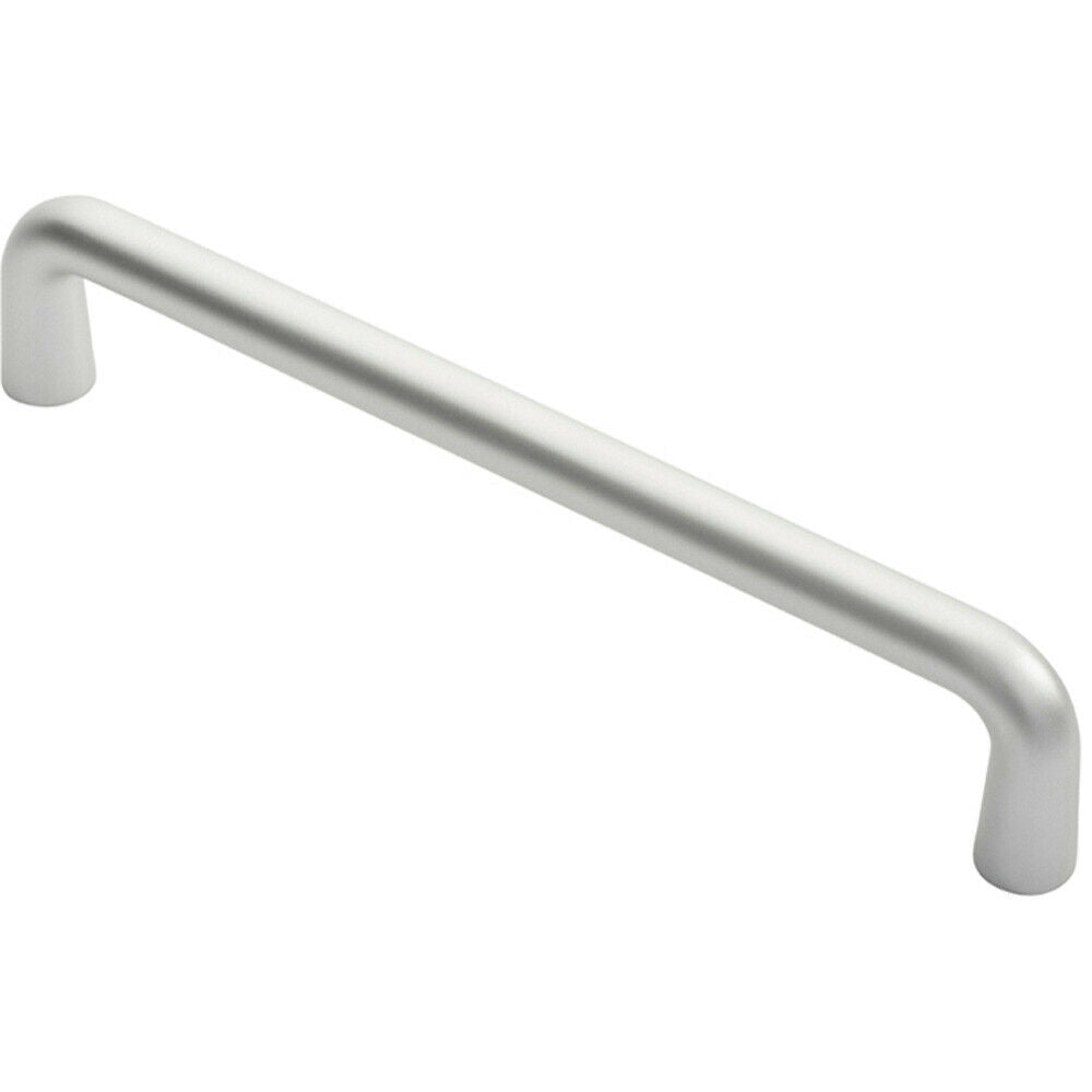 Rounded D Shaped Bar Handle 450mm x 22mm Diameter Satin Anodised Alumi ...