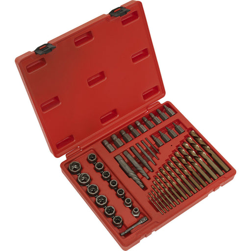 49 Piece Master Extractor Set - Screw Bolt & Nut Extraction - Storage Case Loops