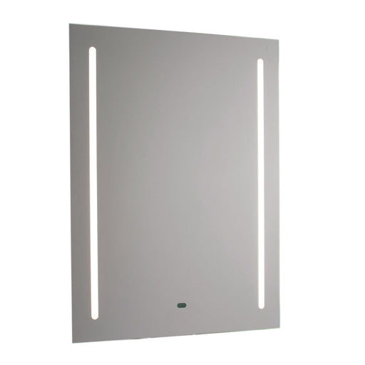 Bathroom Wall Light IP44 - Mirrored Glass & Matt Silver Paint - 108 x 0.092W Loops