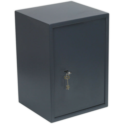 Floor / Shelf Mounted Security Safe - 2 Keys - 350 x 330 x 500mm Dual Bolt Lock Loops