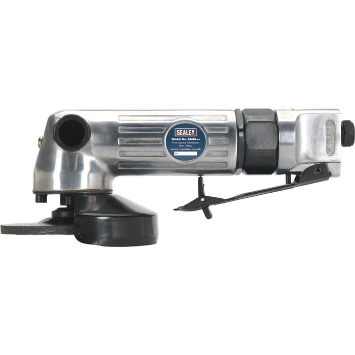 100mm Aluminium Body Air Angle Grinder - Heavy Duty Workshop Tool - 10000 RPM Loops