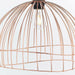 Hanging Ceiling Pendant Light Shade Copper Geometric Wire Frame Dome Bowl Cage Loops