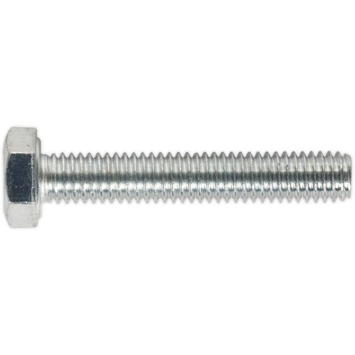 50 PACK HT Setscrew - M6 x 35mm - Grade 8.8 Zinc - Fully Threaded - DIN 933 Loops