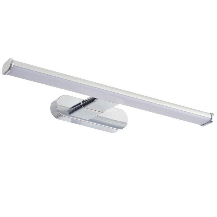 LED Bathroom Wall Light 8W Cool White IP44 Chrome Over Mirror Bar Strip Lamp Loops