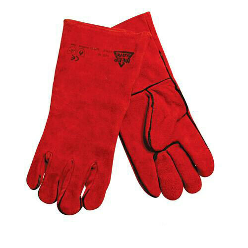 300mm Welders Gauntlets Protective Safety Worker Gloves All Purpose Wear Loops