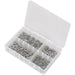 1000 Piece Internal Serrated Lock Washer Assortment - M5 to M10 - Storage Box Loops