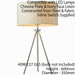 2 PACK Modern Tripod Table Lamp Chrome & Ivory Shade Slim Leg Bedside Desk Light Loops