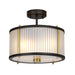 2 Bulb Ceiling Pendant Museum Bronze Dark Brown Painted   Aged Brass LED E27 60W Loops