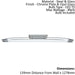 Flush Ceiling Light - Chrome Plate & Opal Glass - 2 x 16W LED T5 - Bulb Included Loops