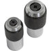 2pc Adjustable Tap Socket Set - 3/8" Square Drive - Carbon Steel Threading Bits Loops