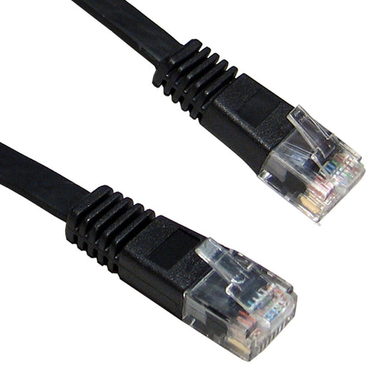 2m Flat Slim CAT5e Patch Cable Lead LSZH RJ45 Network Ethernet Data Low Smoke Loops