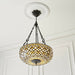 Tiffany Glass Hanging Ceiling Pendant Light Dark Bronze 450mm Lamp Shade i00140 Loops