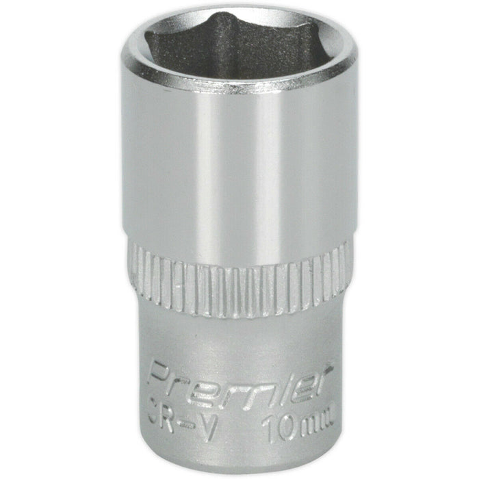 10mm Forged Steel Drive Socket - 1/4" Square Drive - Chrome Vanadium Socket Loops