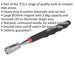 Heavy Duty Magnetic Pick Up Tool with LED - 3.6kg Capacity - Telescopic Shaft Loops