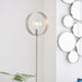 Floor Lamp Light - Brushed Nickel Plate - 40W E27 - Complete Standing Lamp Loops