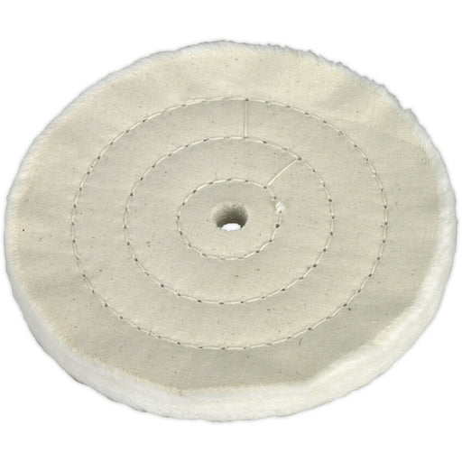 Cotton Buffing Wheel - 150 x 13mm - 16mm Bore - Bench Grinder Wheel - Fine Loops