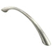 Slim Bow Cabinet Pull Handle 128mm Fixing Centres Satin Nickel 157 x 29mm Loops