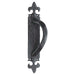 Offset Traditional Forged Pull Handle 263.5 x 67mm Black Antique Left Hand Loops