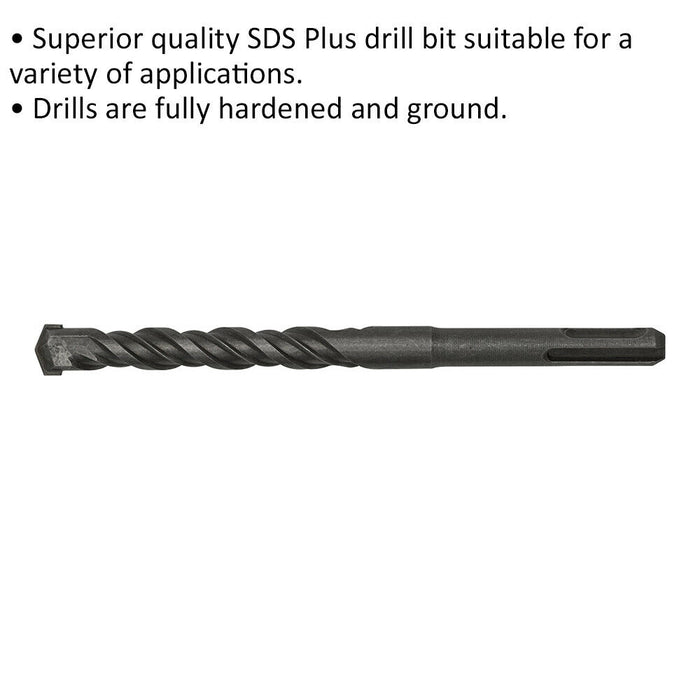 13 x 160mm SDS Plus Drill Bit - Fully Hardened & Ground - Smooth Drilling Loops