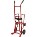 205L Drum Stillage Trolley - Spring Loaded Mechanism - Bracing Strap - Wheeled Loops