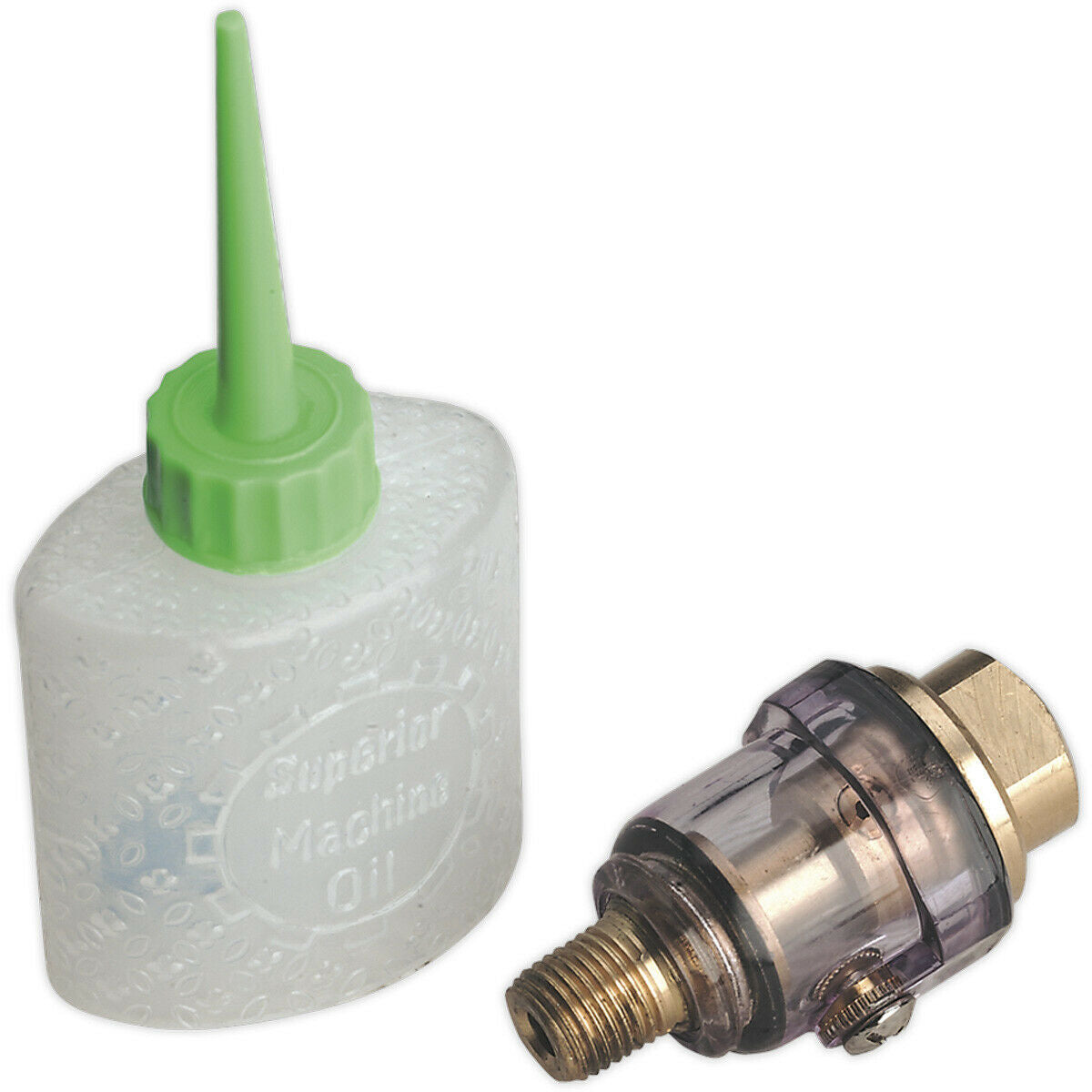Mini In-Line Air Tool Oiler with Filler Bottle - 1/4