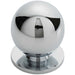 Solid Ball Cupboard Door Knob 30mm Diameter Polished Chrome Cabinet Handle Loops