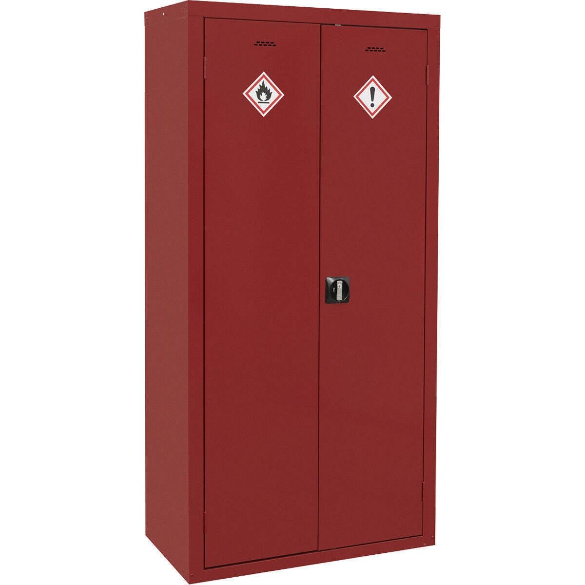 Agrochemical Substance Cabinet - 900 x 460 x 1800mm - 2 Door - 2-Point Key Lock Loops