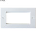 10 PACK Quad Gang EURO Module Modular Frames Wall Face Plate Tidy Custom 25x50 Loops