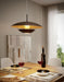 Pendant Ceiling Light Steel Brown Outer & Gold Inner Shade Bulb E27 1x60W Loops