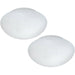 2 PACK Wall Flush Ceiling Light Colour White Shade White Glass Opal Matt E27 60W Loops