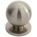 Small Solid Ball Cupboard Door Knob 25mm Dia Satin Nickel Cabinet Handle Loops