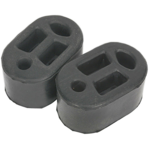 2 PACK Rubber Exhaust Mount - 70mm x 45mm x 37mm - Anti Vibration Exhaust Hanger Loops