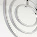 LED Semi Flush Ceiling Light 21W Warm White Chrome Hoop Ring Feature Strip Lamp Loops