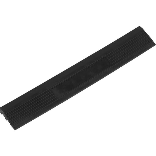 6 PACK Heavy Duty Floor Tile Edge - PP Plastic - 400 x 60mm - Male - Black Loops