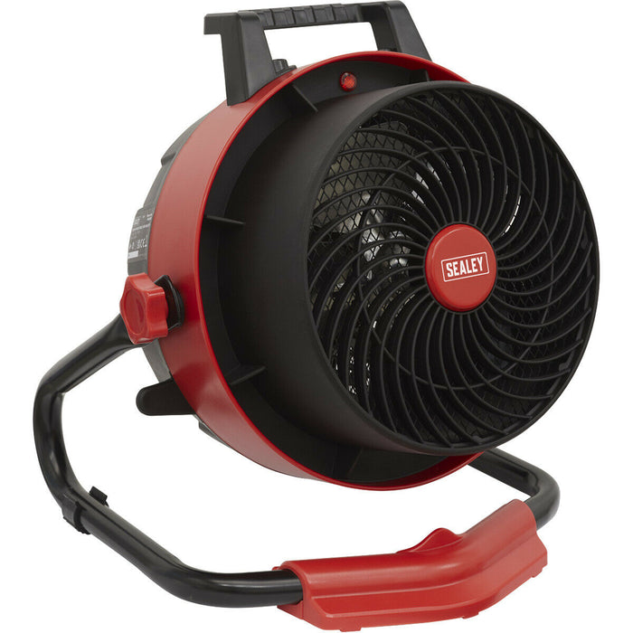 3000W Industrial Fan Heater - Fan Only Mode - Two Heat Settings - Portable Loops